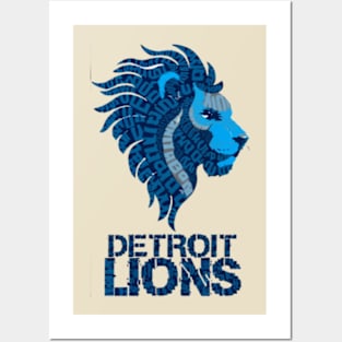 Detroit Lions Posters and Art